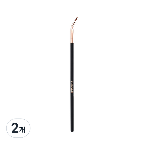루시앤코 메이크업 아이라이너 브러쉬TR12, 2개, 블랙