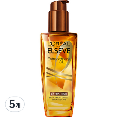 로레알파리 헤어오일 엑스트라 리치 브라운, 100ml, 5개