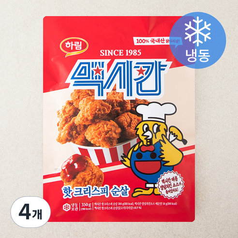 맥시칸 핫크리스피 순살 (냉동), 350g, 4개