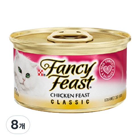 퓨리나 팬시피스트 닭고기, 닭, 85g, 8개