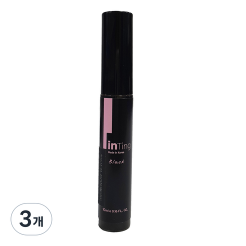 래쉬앤브로우 틴팅 속눈썹 코팅 영양제 Black, 10ml, 3개