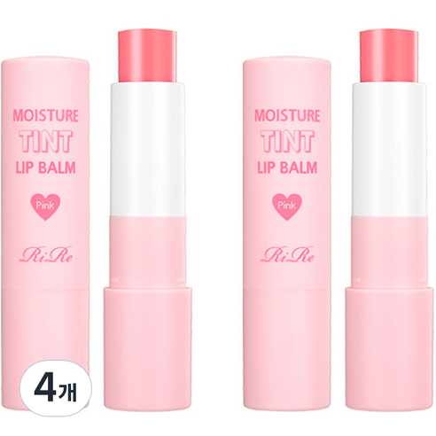 리르 모이스쳐 틴트 립밤 3.5g, 핑크, 4개