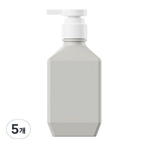 뉴앤룩 폴리 샴푸 바디워시 리필용기 400ml, 그레이, 5개