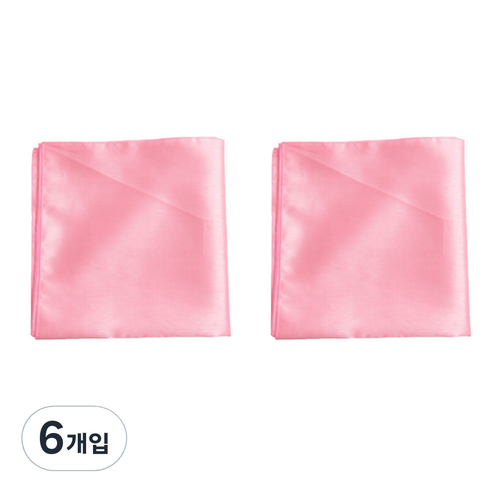 봄91 실크 홑보자기 90 x 90 cm, 로즈핑크, 6개입