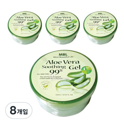 엠비엘 알로에 베라 수딩젤, 300ml, 8개입