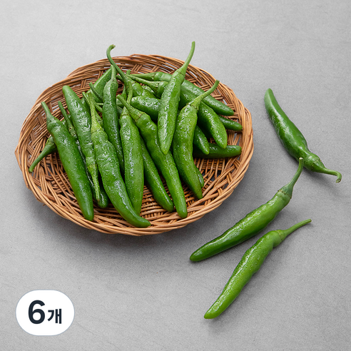 친환경 청양고추, 300g, 6개