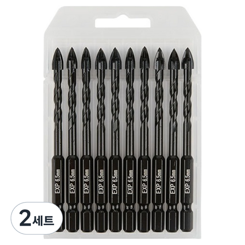 이엑스파워 만능드릴비트 6.5mm EMD-65S 10p 세트, 2세트