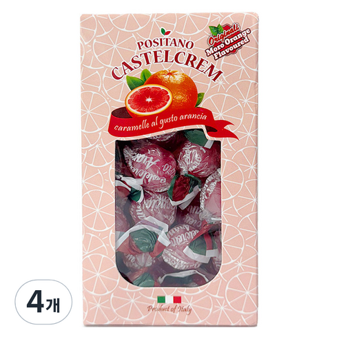 포지타노 카스텔크렘 모로오렌지 캔디, 145g, 4개