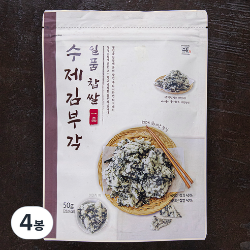 주일 일품 찹쌀 수제 김부각, 50g, 4봉