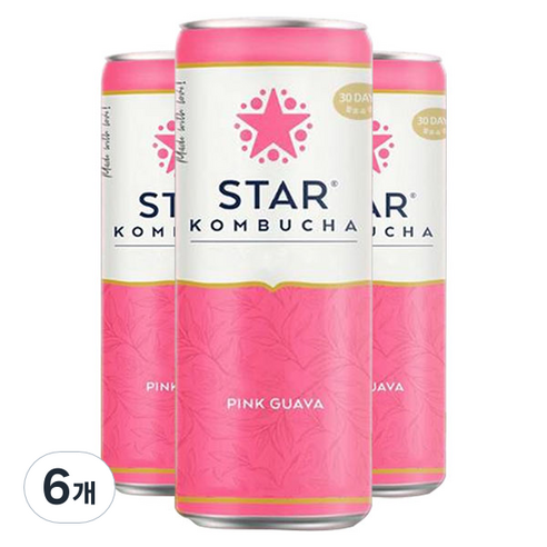 스타콤부차 핑크 구아바, 250ml, 6개
