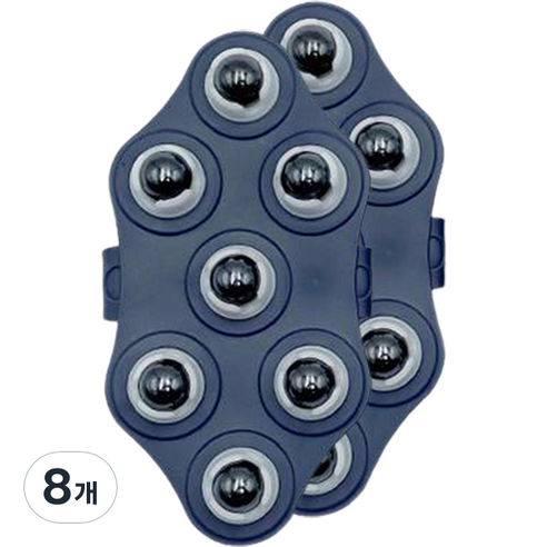 세이브타임 마사지볼 마그네틱 2p, 8개, 그레이