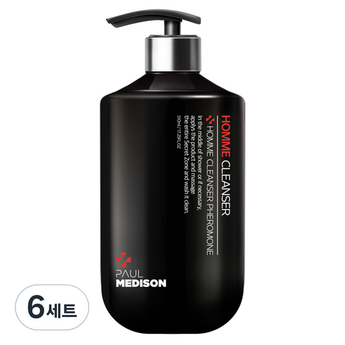 폴메디슨 옴므 쿨링 남성청결제 페로몬향 510ml, 6세트