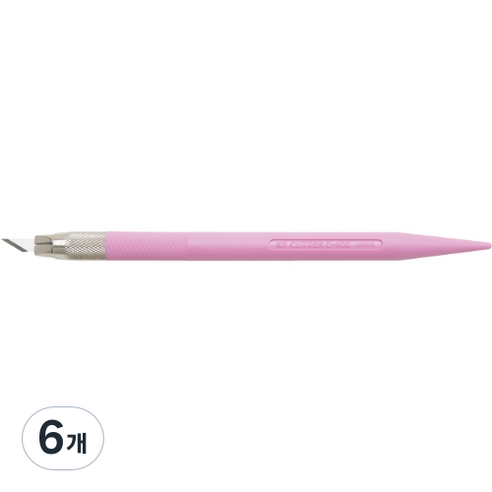 커터몰코리아 NT커터 파스텔 아트 나이프 공예용칼 D-401P, 분홍, 6개