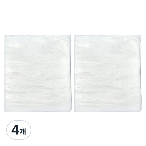 월드크린 분리수거 배접 비닐봉투 백색, 60L, 200개