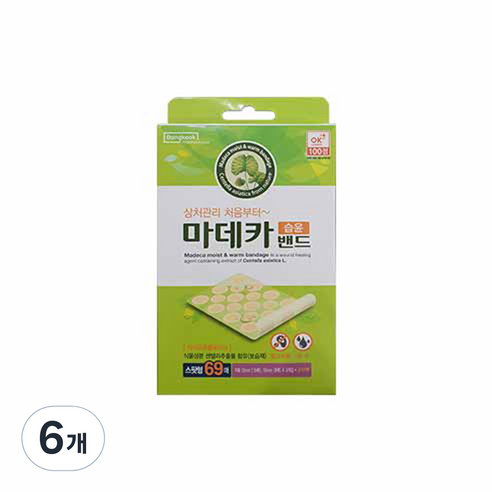 동국제약 마데카 습윤밴드 스팟형 69p, 6개