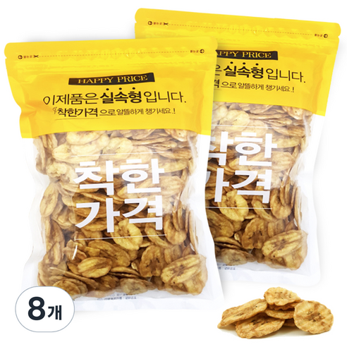 견과공장 구운 바나나칩 800g, 8개, 400g