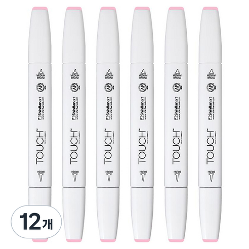 터치 트윈 브러쉬 마카 138 LIGHT PINK, 1색, 12개