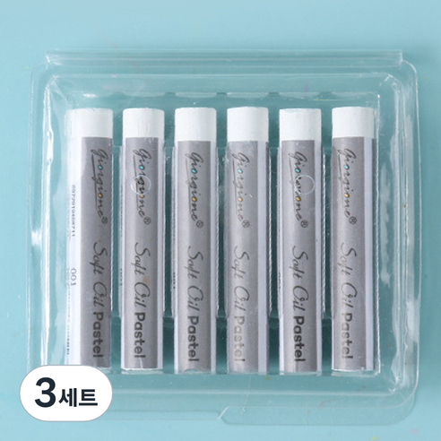 심플리앤 조르조네 소프트 오일파스텔 세트 흰색, 1색, 3세트