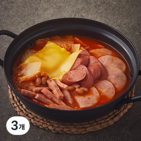 앙트레쿠킹박스 간편한식 치즈부대찌개 2인분, 418g, 3개