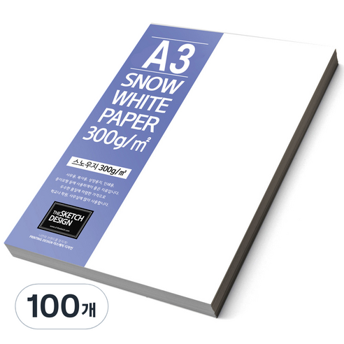 두꺼운 스노우지, 100개, A3
