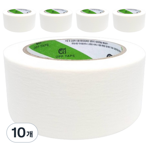 신흥테이프 마스킹 테이프 흰색 48mm x 40m, 10개