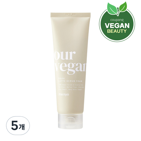 마녀공장 아워 오곡라떼 스크럽 폼, 120ml, 5개