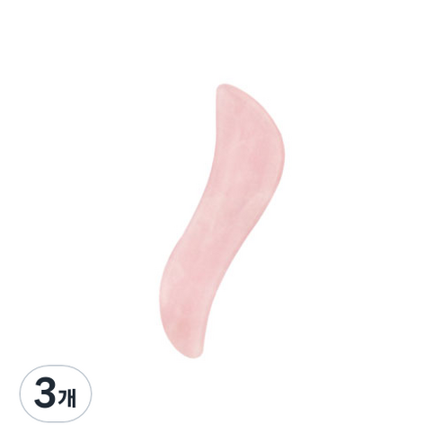 에이치콥 로즈쿼츠 괄사 마사지기 기본디자인, 핑크 부메랑, 3개