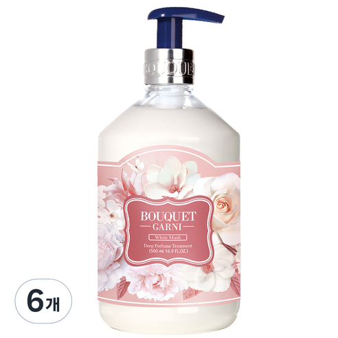 부케가르니 딥퍼퓸 트리트먼트 화이트머스크, 500ml, 6개
