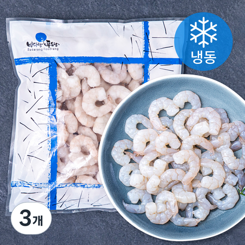 더착한 생새우살 소소 71/90 (냉동), 500g, 3개