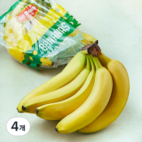 코스타리카산 델몬트 바나나, 4개, 1.3kg