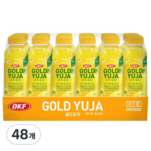 오케이에프 골드유자 주스, 500ml, 48개
