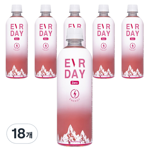 에버데이 제로 에너지 음료, 500ml, 18개