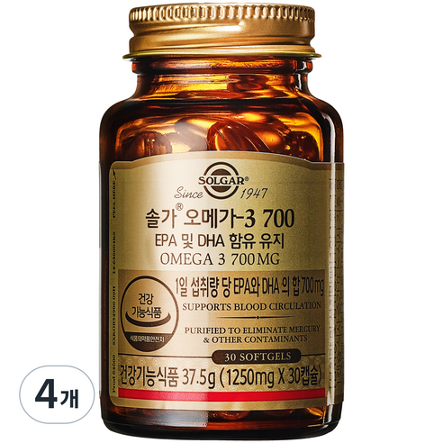 솔가 오메가3 700 37.5g, 30정, 4개