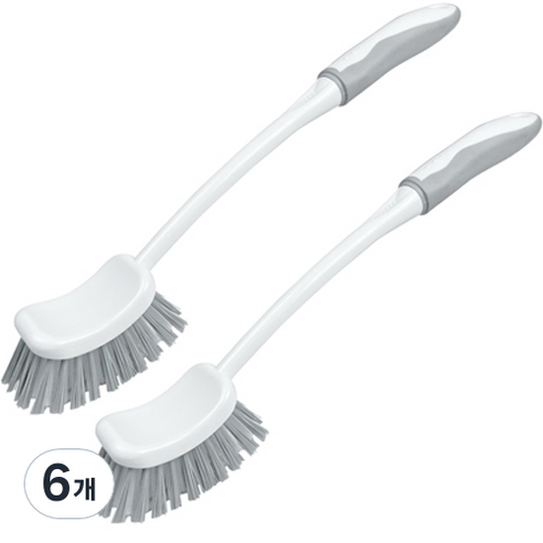 칼트 르아 손잡이 다용도 솔, 화이트  +그레이, 6개