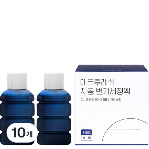 에코후레쉬 디망쉬 자동 변기세정액 리필용, 100ml, 10개