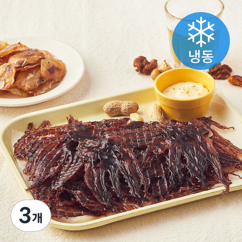 주안상점 조미 오징어포 다리 (냉동), 3개, 300g