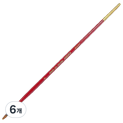 바바라 나이론모 유화 아크릴붓 20F, 2호, 6개