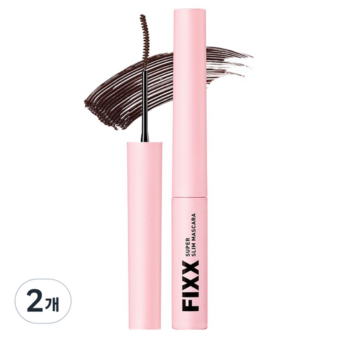 쏘내추럴 수퍼 픽스 슬림 마스카라 2.8g, 2개, 02 다크 브라운