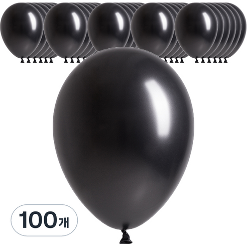 셈퍼텍스 펄풍선 30cm, 펄블랙, 100개
