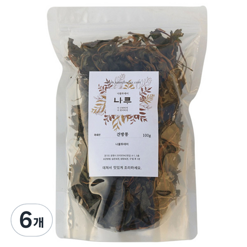 나물투데이 건방풍, 100g, 6개
