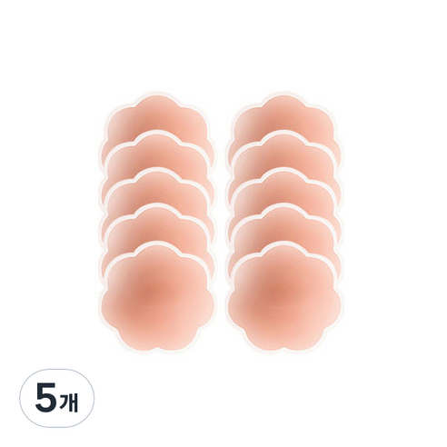 베아시스 실리콘 해바라기형 니플 패치 10p + 핑크 틴케이스, 5개