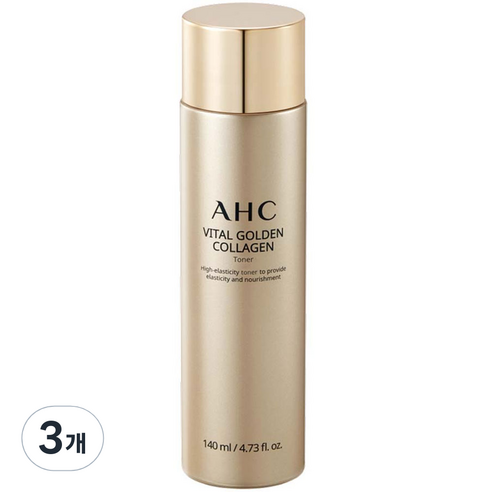 A.H.C 바이탈 골든 콜라겐 토너, 140ml, 3개
