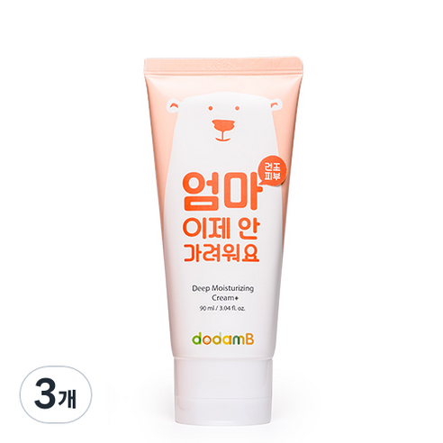 도담비 딥 모이스처라이징 크림 플러스, 3개, 90ml
