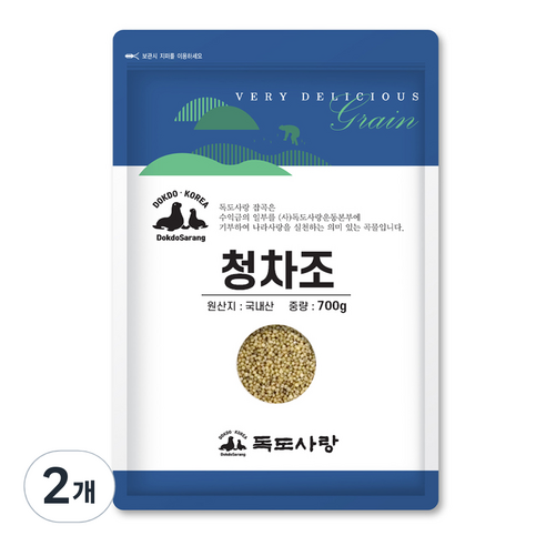 독도사랑 청차조, 700g, 2개