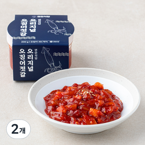 연안식당 오징어 젓갈, 200g, 2개