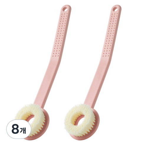 모나코올리브 등 블랙헤드 고민없이 커브드 밀착 바디브러시, 인디핑크, 1개입, 8개
