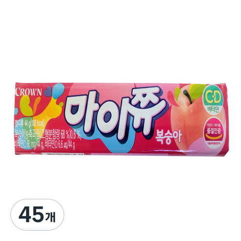 마이쮸 복숭아, 44g, 45개