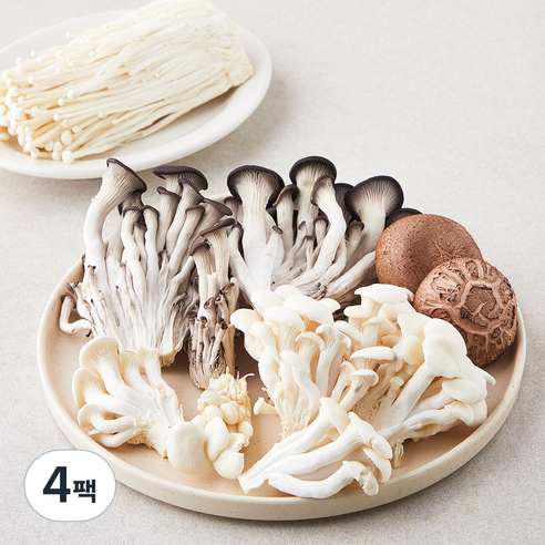 샤브샤브용 모둠버섯, 450g, 4팩