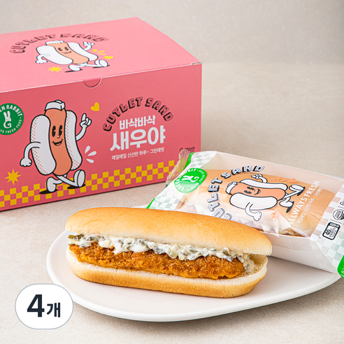 그린래빗 바삭바삭 새우야 4입, 560g, 4개