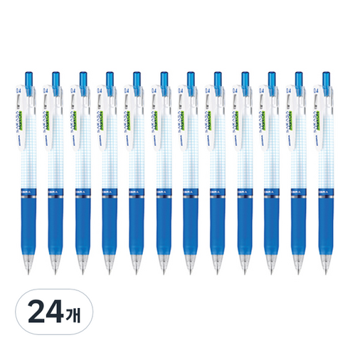 제브라 사라사 마크온 젤잉크펜 0.4mm, 블루, 24개